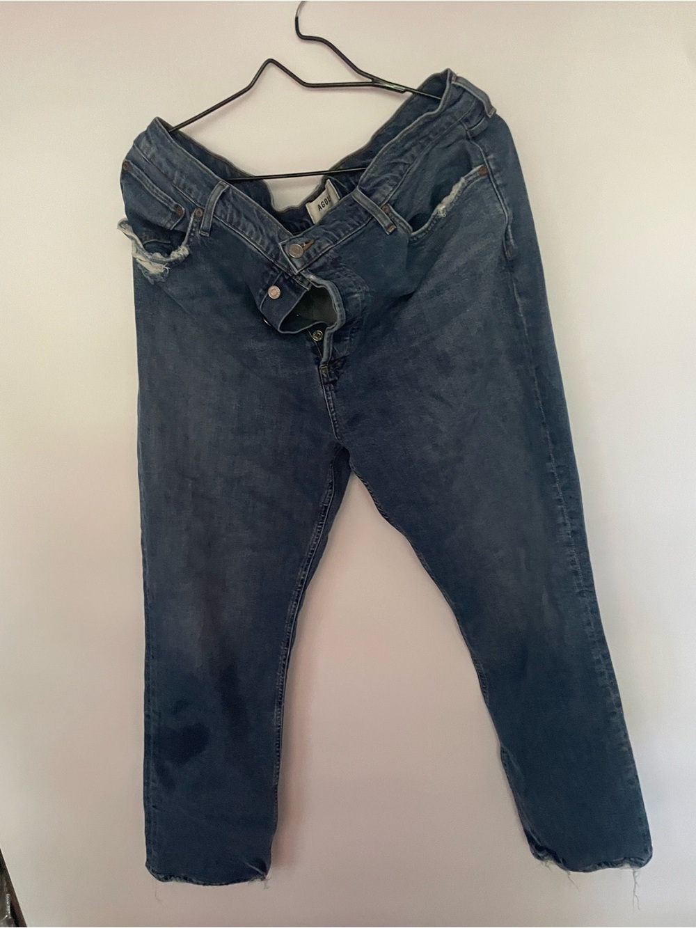 Agolde Dark Indigo High-Rise Jeans